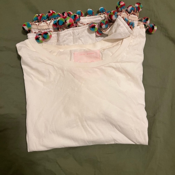 ban.do White T-Shirt with Pink Label - Picture 5 of 5